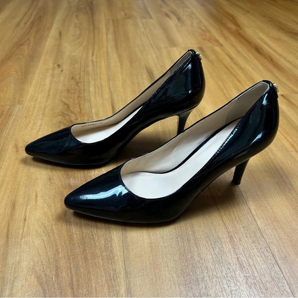 Cole Haan Women’s Black Patent Leather Pointed-Toe Heels - Picture 7 of 11